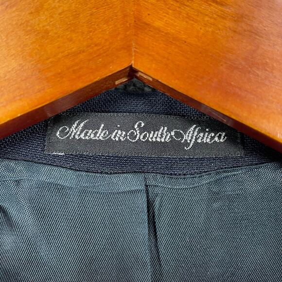 Wimbledon of England Blazer 40R Blue Single Breast Notch Lapel Wool Blend - Picture 9 of 14